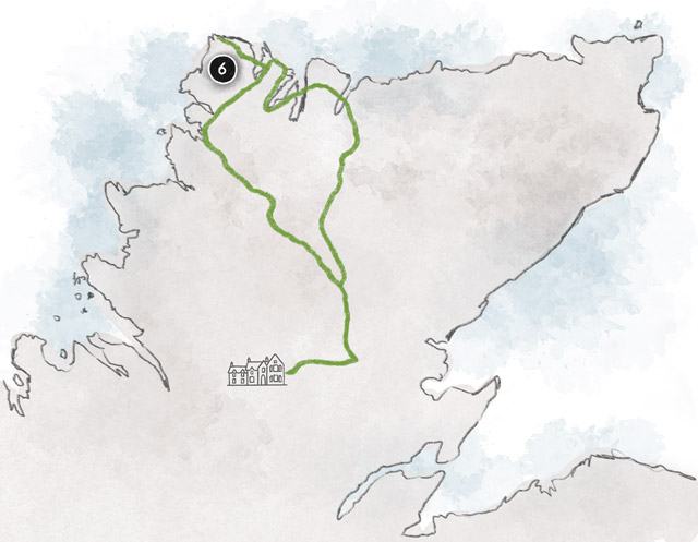 Illustrated map revealing the Wild North West route.
